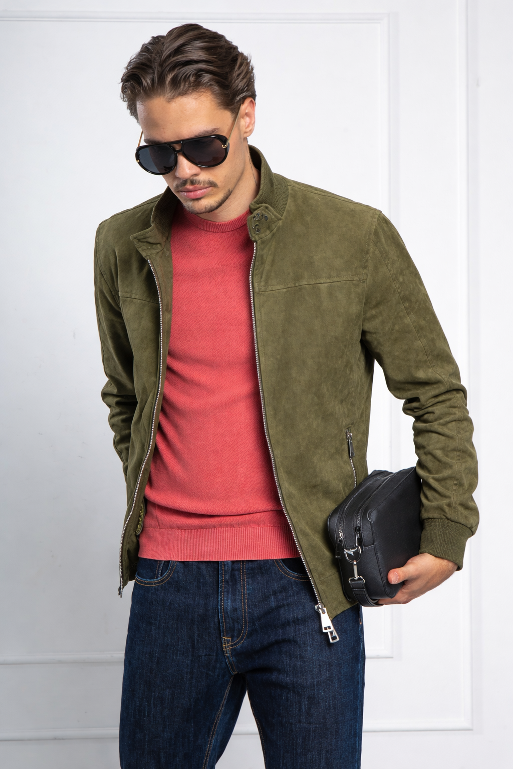 GIANNI LUPO ECO-SUEDE JACKET