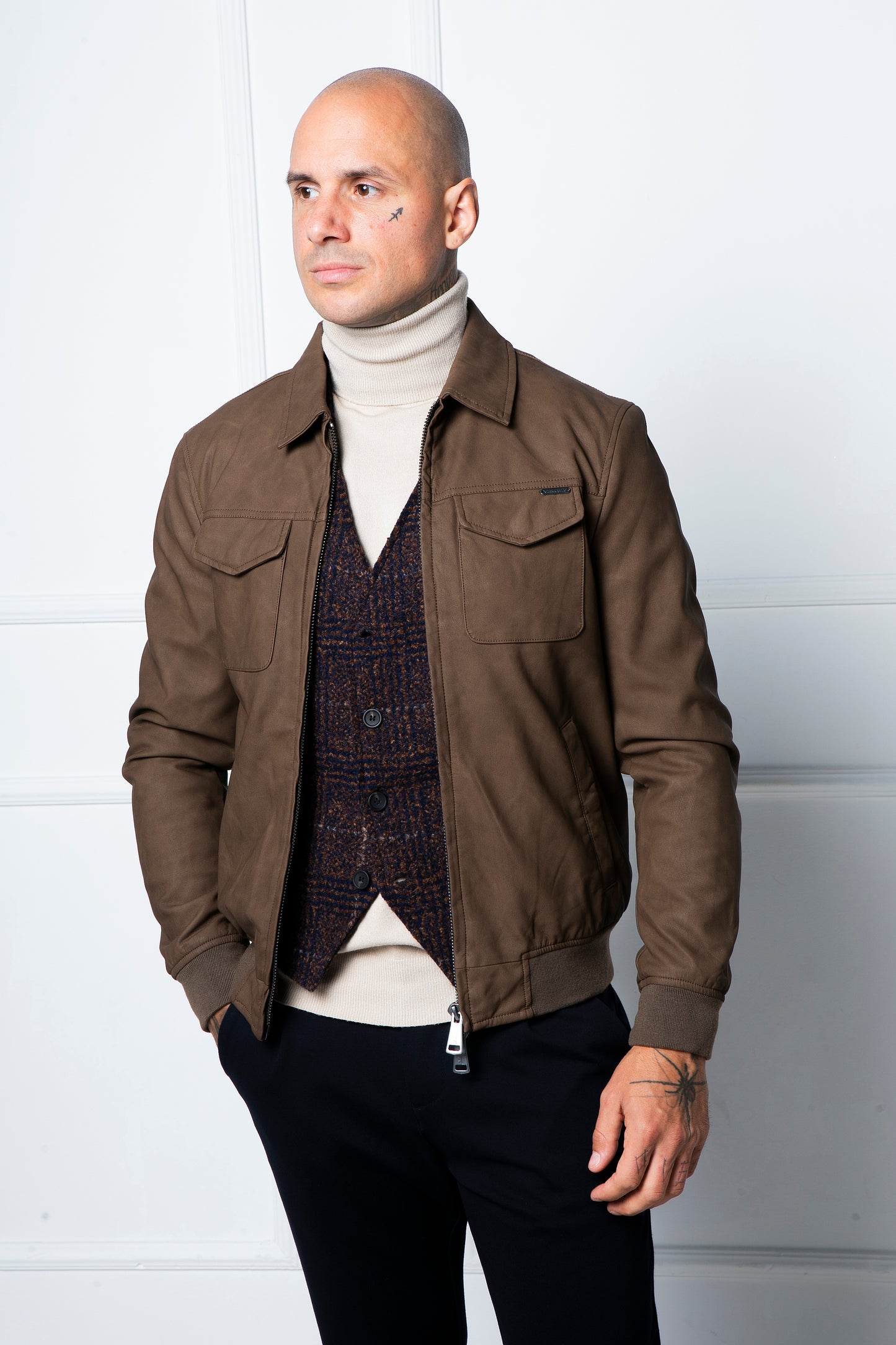 GIANNI LUPO bőrkabát