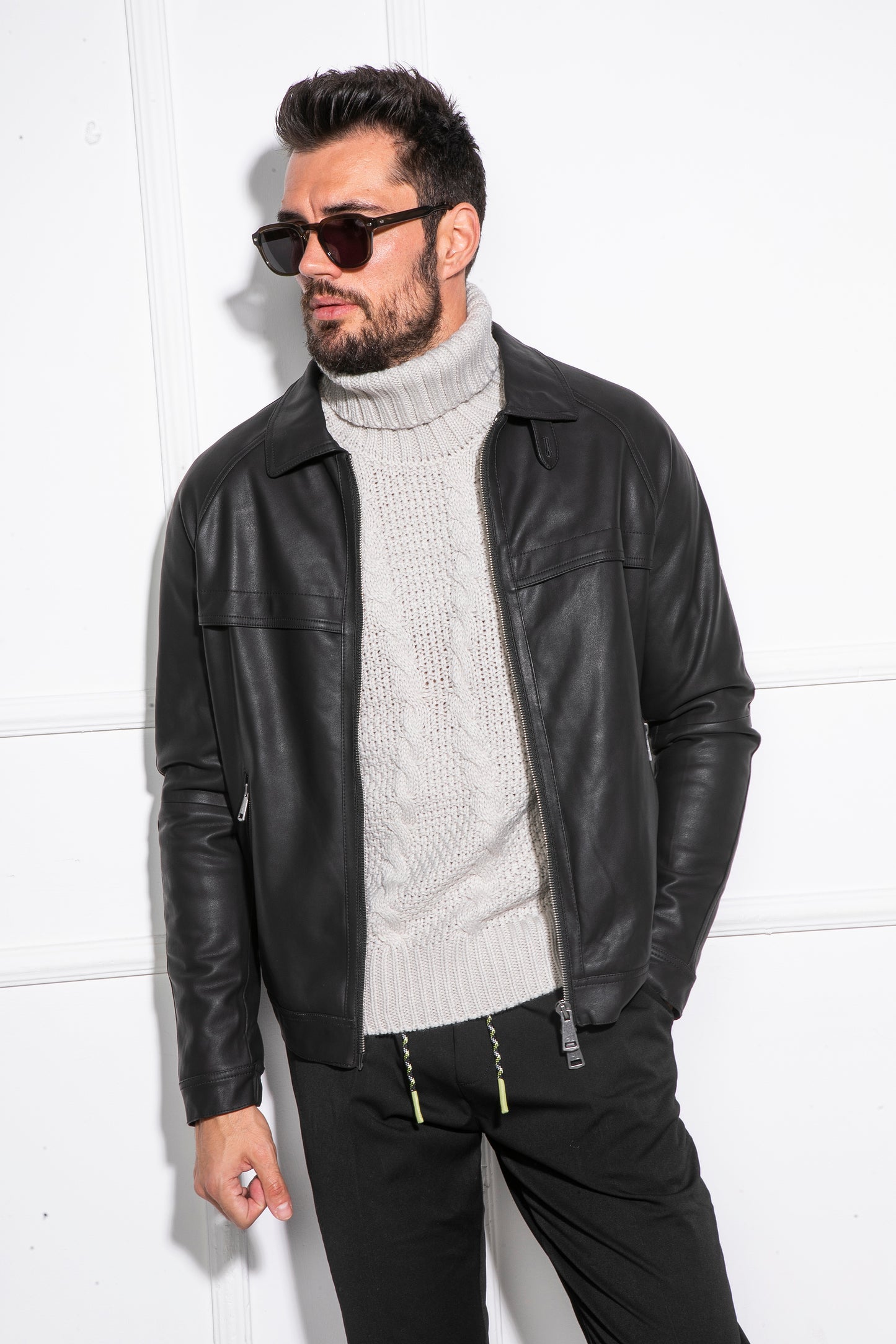 GIANNI LUPO bőrkabát