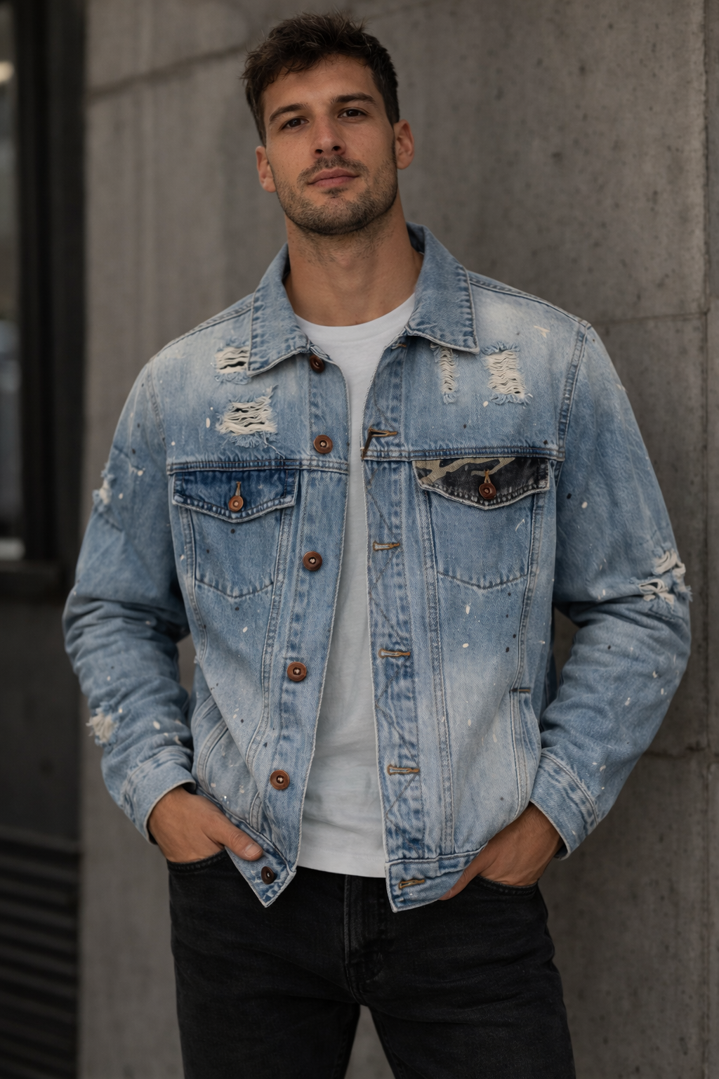 gianni lupo 'denim' jacket