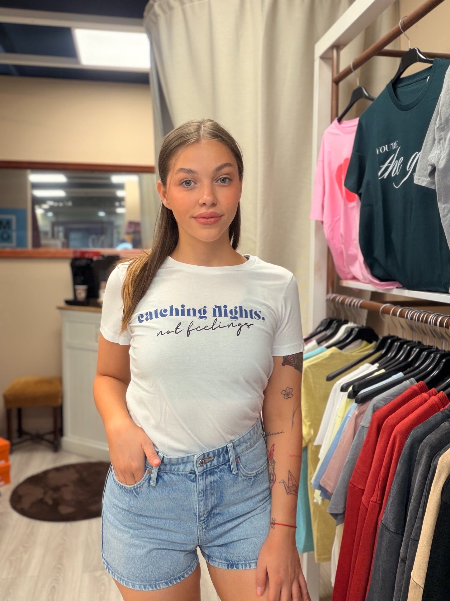 ‘CATCHING FLIGHTS’ T-SHIRT