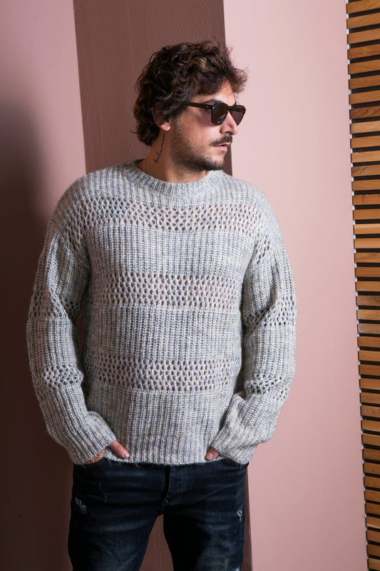 "maglia traforata" pulóver