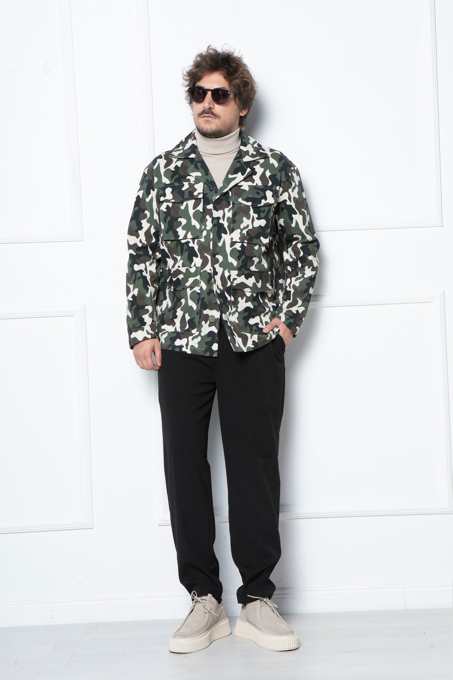 WHY NOT BRAND Terepmintás overshirt