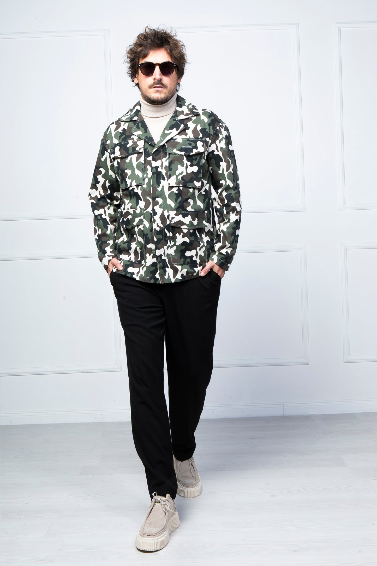 WHY NOT BRAND Terepmintás overshirt