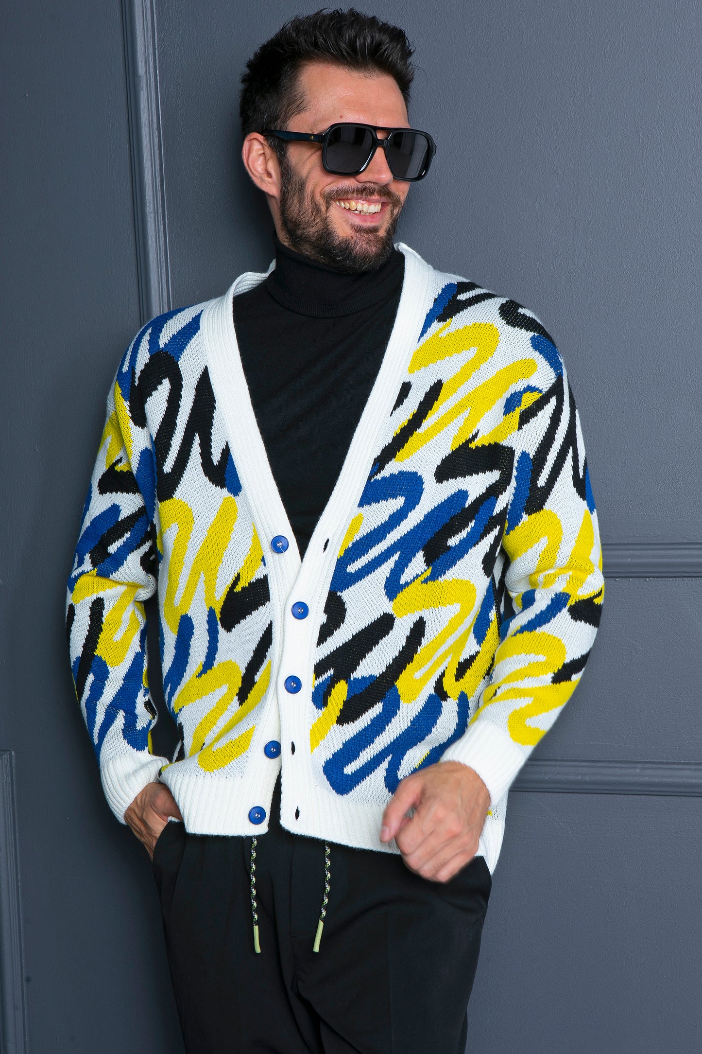 GIANNI LUPO ‘graffiti’ kardigán