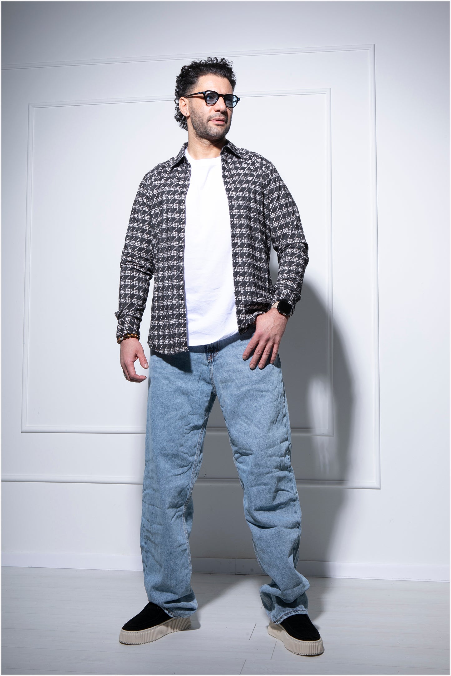 GIANNI LUPO 'zampi' overshirt