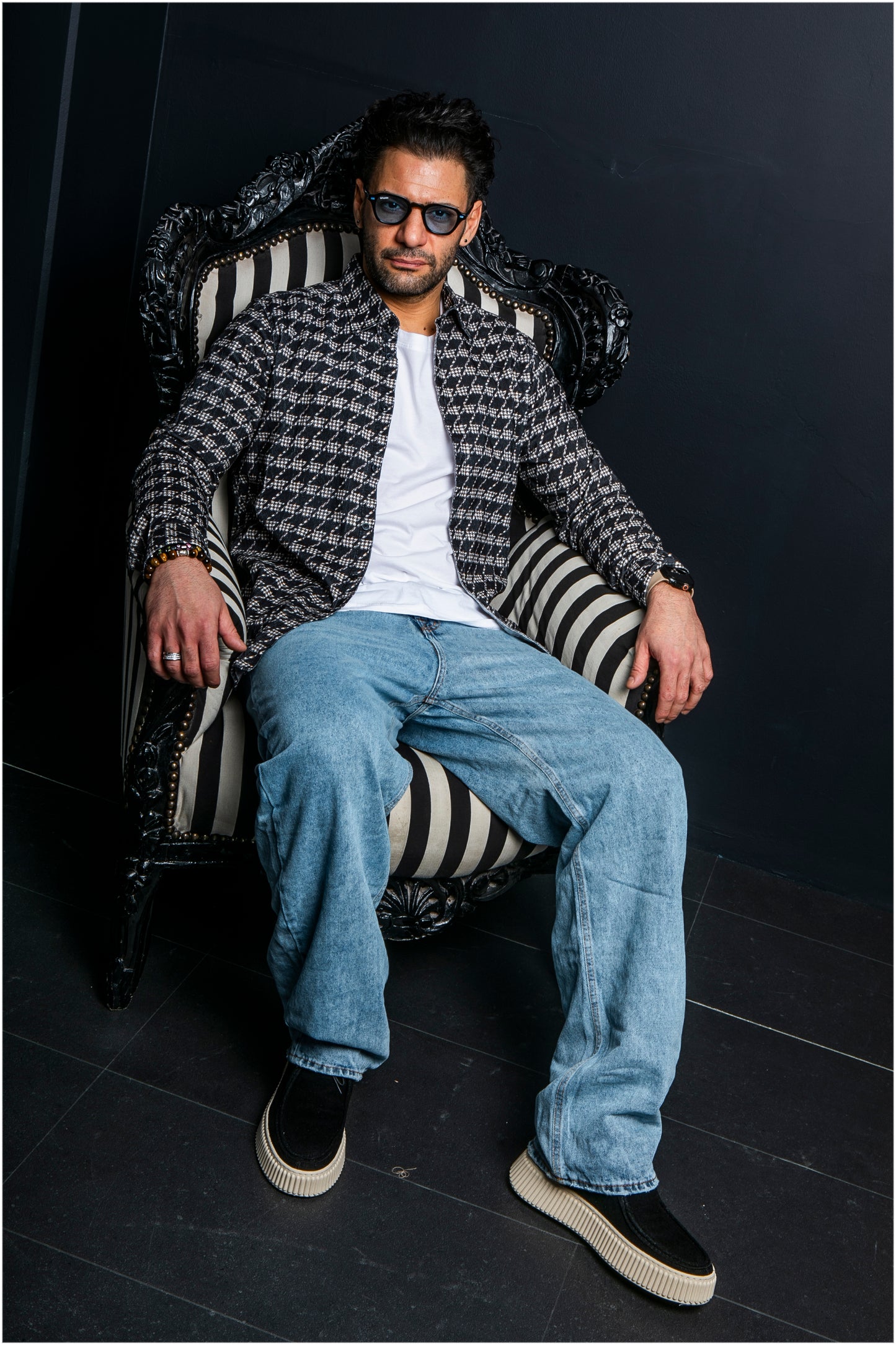 GIANNI LUPO 'zampi' overshirt