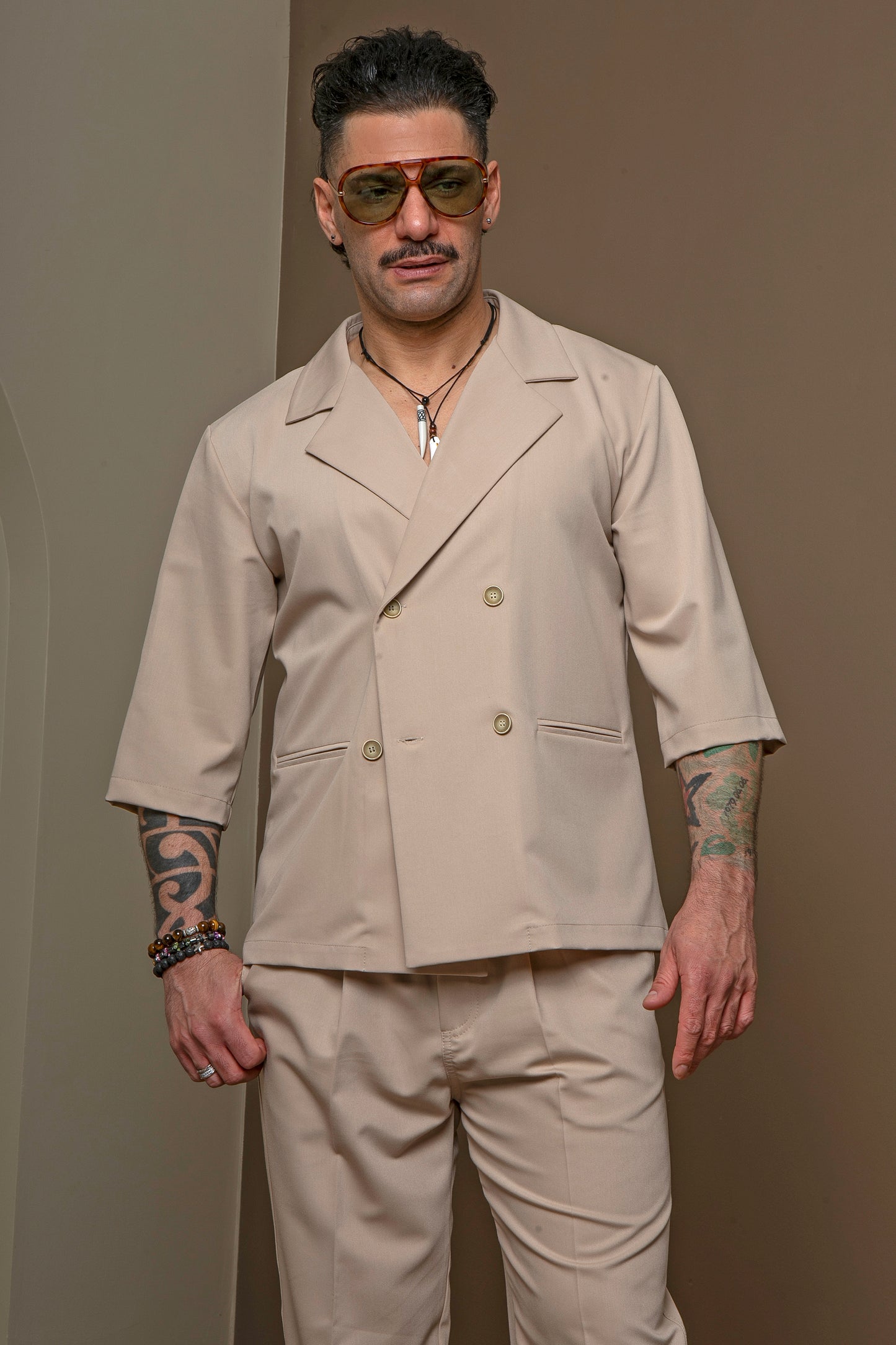 GIANNI LUPO BEIGE SZETT 'BLÉZER'