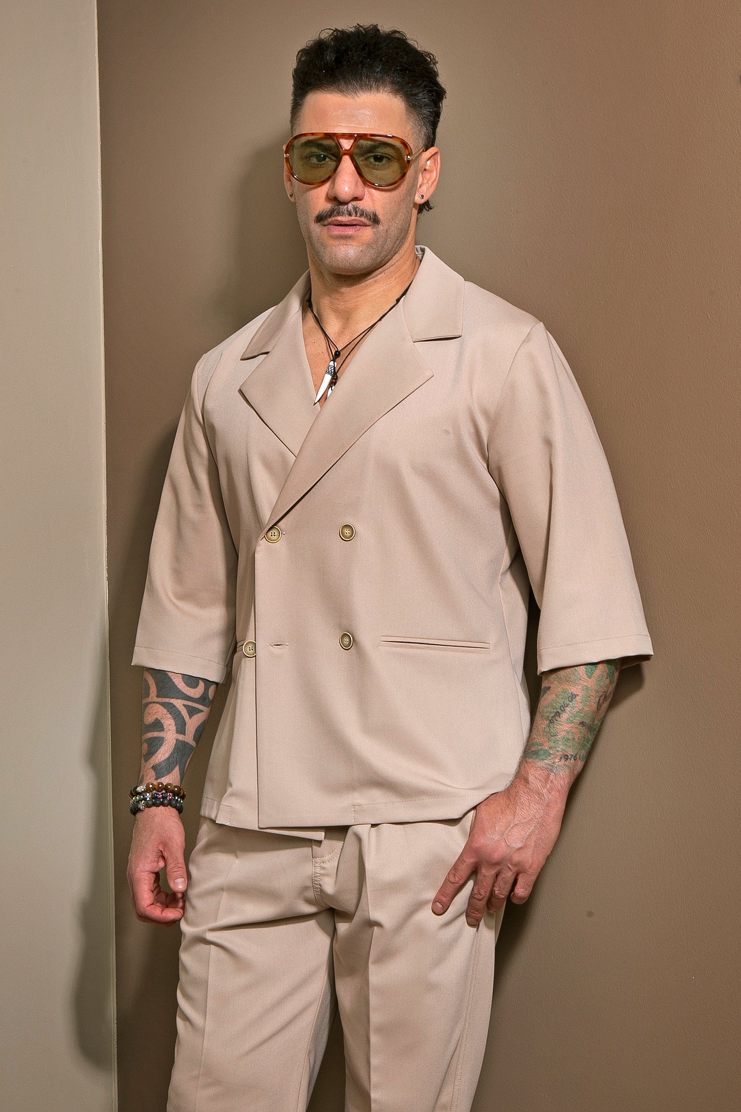 GIANNI LUPO BEIGE SZETT 'BLÉZER'