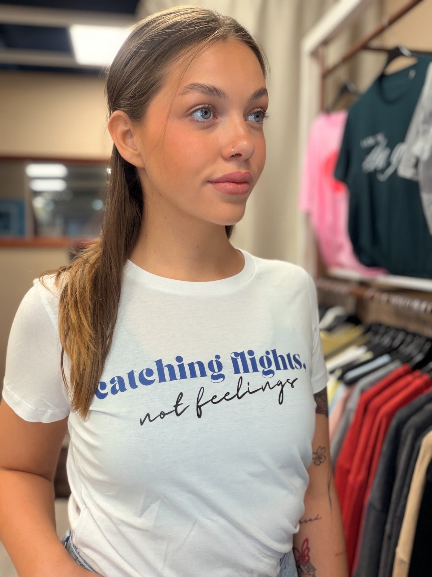 ‘CATCHING FLIGHTS’ T-SHIRT