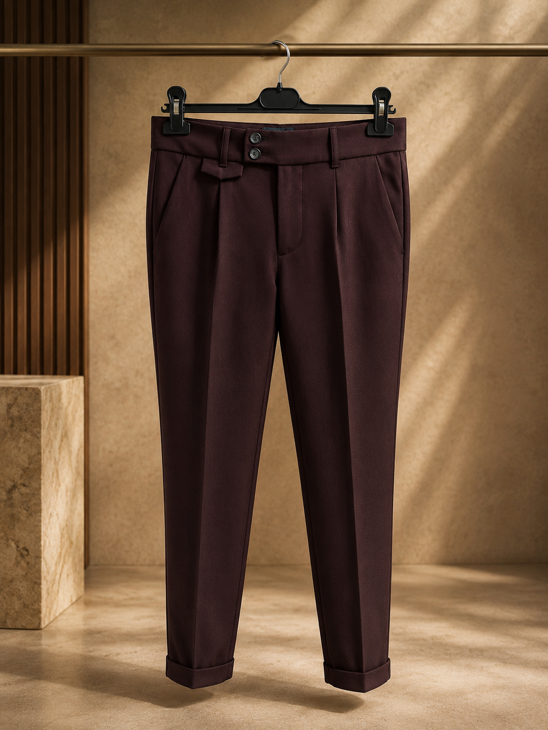 GIANNI LUPO BURGUNDY PANTALONE