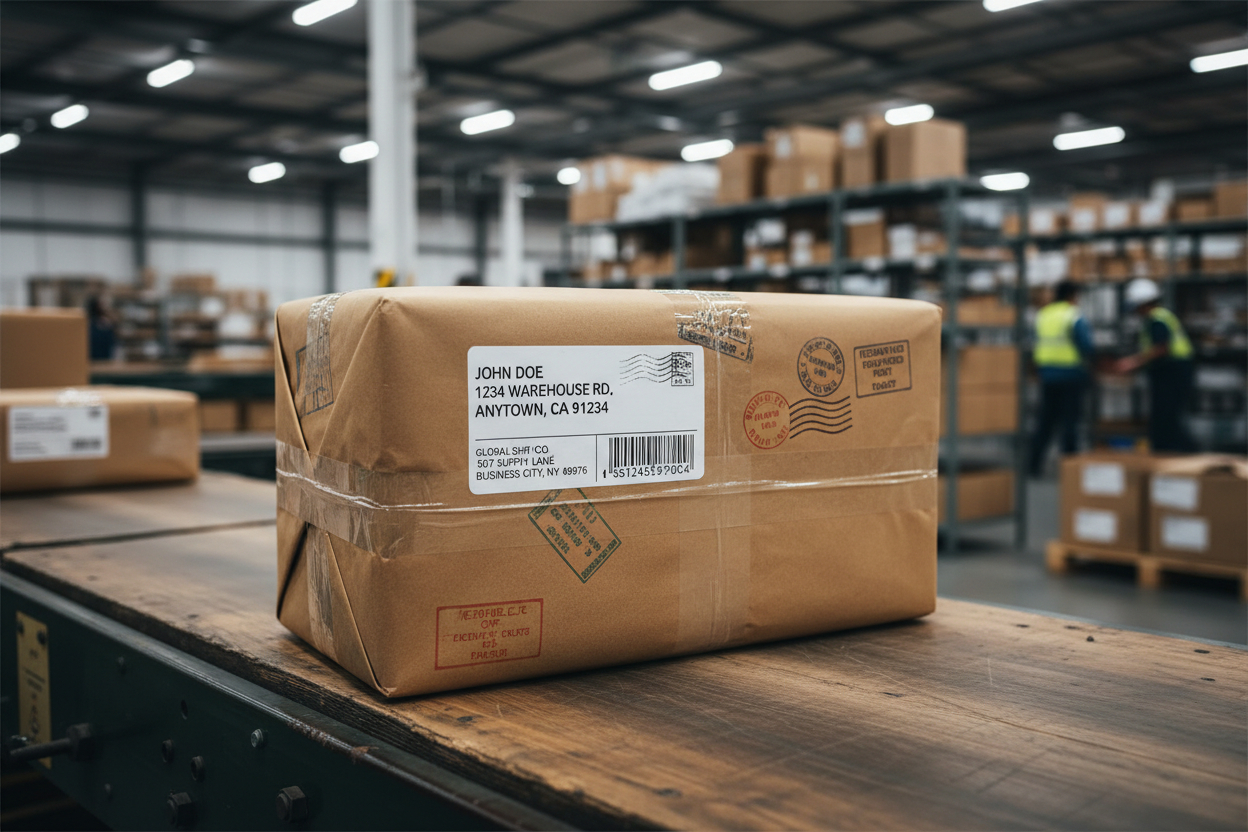 generate a picture of a shipping package